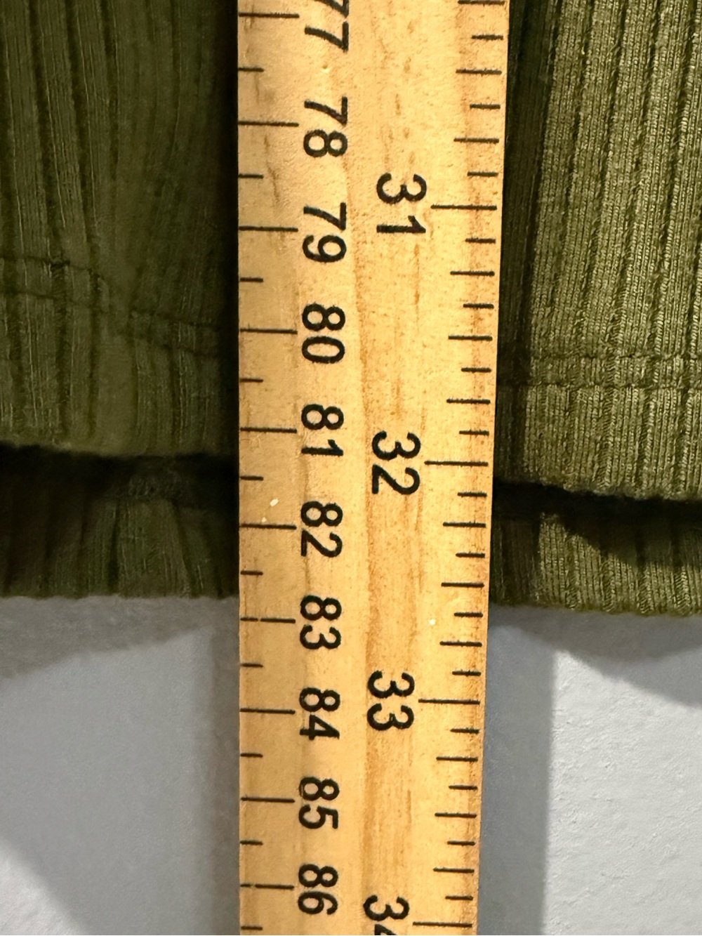 Reformation Jeans Olive Green Ribbed Mock Neck Long Sleeve Mini Dress Womens S - Picture 5 of 10